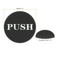 thumbnail image 2 of Uxcell Push Pull Door Sign Acrylic Self Adhesive Round Sticker Black/White 8 Pack, 2 of 6