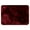 Red, variant on Bath Rug, Non Skid Back, Soft Faux Fur - St. Lucia Prima 17" x 24" Black