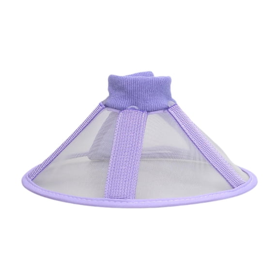 Cat Recovery Cone Collar Mesh Soft Adjustable Pet Neck Cone Protective Wear for Cats and Puppies After Surgery