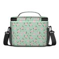 thumbnail image 3 of Lunch Box Pioneer Flower Floral Print Pattern Insulated Lunch Bag for Women Men,Medium Leakproof Lunchbox Cooler Bag Adjustable Strap,10 X 6.7 X 8 Inches, 3 of 6