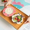 thumbnail image 3 of 4Pack Bamboo Kids Bowls for Baby Feeding BPA Free Reusable Tableware Cereal Bowls Noodle Bowl Snack Bowl for Toddlers Boys Girls Dinnerware Set(Whale,Ladybird,Butterfly,Squirrel), 3 of 5