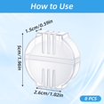 thumbnail image 2 of 8 Pcs Beeswax for Thread, Thread Conditioner for Hand Sewing White Beeswax Block Set, Smooth Threads Wax with Plastic Case for Embroidery Quilting Cross-Stitch and Fabric Repair Crafting,White, 2 of 7