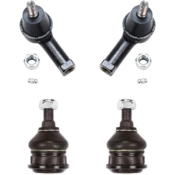 Detroit Axle - 4pc Front Lower Ball Joints Outer Tie Rods Replacement for Hyundai Elantra Tiburon Fits select: 2006 KIA SPECTRA LX/EX, 2005 HYUNDAI ELANTRA GT
