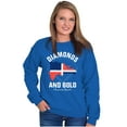 thumbnail image 4 of Dominican DR Shaped Pride Heritage Unisex Plus Fleece Graphic Sweatshirt Brisco Brands 4X, 4 of 5