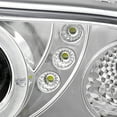 thumbnail image 5 of Spec-D Tuning Chrome SMD LED Halo Projector Headlights + Bumper Lights Lamps Compatible with 1998-2004 Chevy S10 Blazer Left + Right Pair Headlamps Assembly, 5 of 7