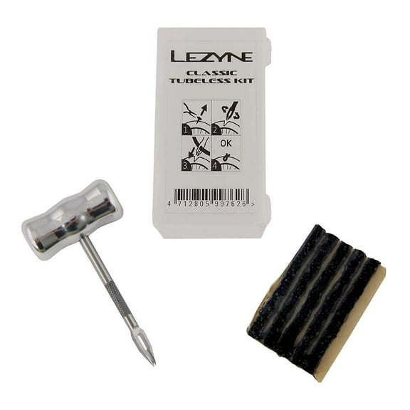 Lezyne Classic Tubeless Patch Kit Ultra Compact Polypropylene Case