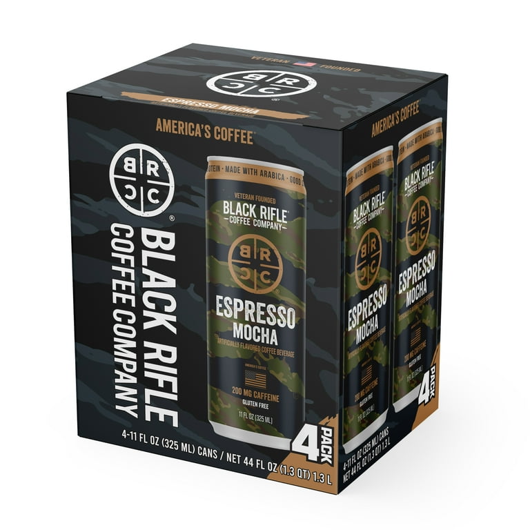 6 pack) Black Rifle Coffee Company Iced Espresso Mocha, Ready to