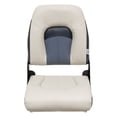 thumbnail image 2 of Wise BM1461-986 Premier Series Pontoon High Back Fold Down Seat, Platinum / Navy / Cobalt, 2 of 7