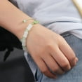 thumbnail image 4 of LinYooLi Jade Bracelet Jade Beaded Bracelets, Bamboo Shape Beaded Bracelet Gemstone Crystal Beads Adjustable Bangle,Chinese Style Jade Bracelet, 4 of 7