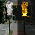 thumbnail image 4 of Luz solar de jardín, figura de ángel de resina, luces solares de estaca de jardín, impermeables, para patio, camino, valla, decoración de césped, 4 of 5