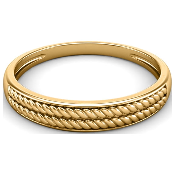 925 Sterling Silver Gold Vermeil Twisted Rope Band Minimalist Valentines Day Gifts Ring