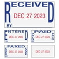 thumbnail image 2 of U.S. Stamp & Sign 5-in-1 Date Stamp, "RECEIVED BY, PAID BY, FAXED BY, ENTERED BY", Blue/Red, 2 of 3