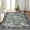 Green tone, variant on Washable Vintage Traditional Distressed Indoor Foldable Thin Retro Accent Non-Slip Area Rug Carpet Mat for Living Room Bedroom and Office