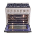 thumbnail image 5 of Pemberly Row 36" 5.2 cu. ft. Propane Gas Range w/ Convection Oven in Cement Gray, 5 of 12
