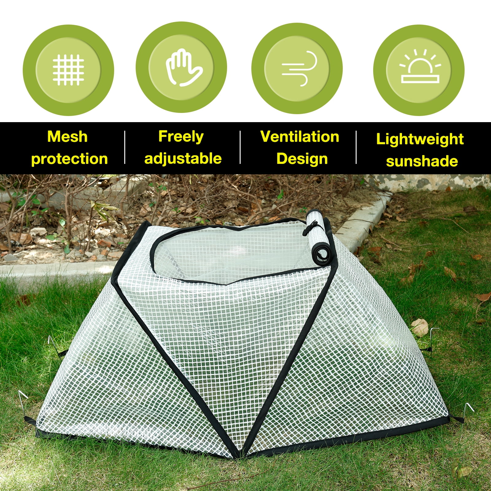 Foldable Greenhouse Cover Enduring Mini Greenhouse with Breathable Mesh Portable Small Hothouse for Garden