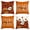 Orange, variant on Sm:)e Black Boo Spooky Ghost Pumpkin Halloween Pillow Covers 18x18 Inch Set of 2, Cushion Covers for Sofa Home Decor