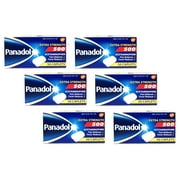 Panadol Extra Strength 500mg Acetaminophen Pain Reliever & Fever Reducer, 50 Caplets - Pack of 6