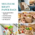 thumbnail image 4 of Bolsas de papel MUCHII Kraft, 26 kg, 50 unidades, grandes, color marrón, 4 of 7