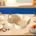 thumbnail image 5 of STPToys Clearance Fruit Bowl with Handles for Kitchen Counter Decorative,Plastic Serving Tray Snackle Bowls Fruit Basket for Living Room - Orange, 5 of 7