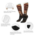 thumbnail image 4 of Bingfone Compression Socks for Women and Men Long Socks for Running Athletic Cycling Nurse-Oil Painting Style Iceberg Yak, 4 of 8