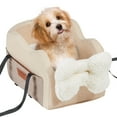 thumbnail image 1 of Asiento de coche para perros con consola central VEVOR, asiento elevador para perros pequeños, asiento de coche para mascotas con reposabrazos para coche con correa con clip, correas ajustables, 1 of 9