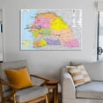 thumbnail image 6 of Senegal Map Posters Canvas Poster Wall Art Picture Prints Hanging Photo Gift Decor Home Posters Artworks 24x36inch(60x90cm), 6 of 6