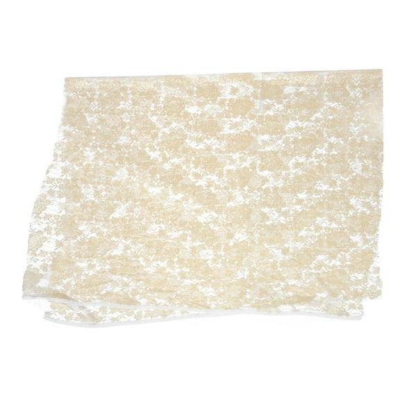 Raindrops Golden Lace Fabric for DIY Sewing Lightweight Breathable Craft Fabric for Dress and Headwear