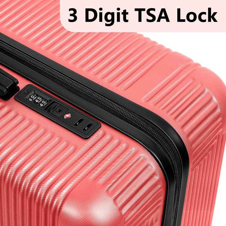 Luggage 5-Piece Set - TSA-Approved Locks, Spinner Wheels - Walmart.com