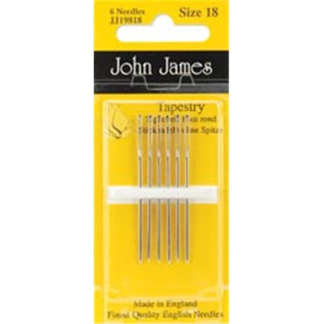 6//Pkg Colonial Needle JJ198-26 Tapestry Hand Needles-Size 26