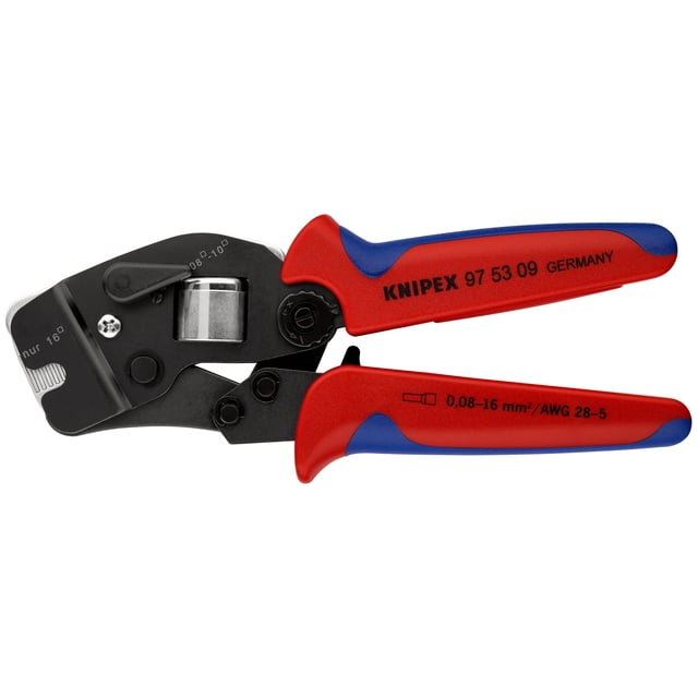 KNIPEX 97 53 09 SB Pinza autoajustable para ponchar punteras de acceso frontal Con fundas en dos componentes bruñido 190 mm