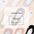 thumbnail image 4 of Calcetines de malla poco profundos para mujer, de verano, finos, transpirables, de silicona, antideslizantes, de material de algodón, calcetines cortos Pop-socks, 4 of 4