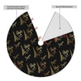 thumbnail image 2 of Lsque Eiffel Tower Print Christmas Tree Skirt, Tree Skirt with Ties or Velcro, Perfect for Holiday Decorations, Halloween, and New Year-36", 2 of 7