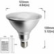 thumbnail image 4 of Foco LED RGB E27 PAR38 de 20 W, resistente al agua, con control remoto por infrarrojos de 24 botones (RGB y blanco frío, clasificación energética A+), 4 of 4