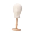 thumbnail image 4 of Bunblic Mannequin Head Multifunctional Hat Rack Standing Stand for Cap Salon Wood Color Medium, 4 of 8