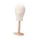 thumbnail image 4 of Cabeza de maniquí, cabeza de peluca, perchero para sombreros, cabeza de tela, expositor multiusos para pelucas Mediano de color de madera, 4 of 9