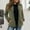 hwj# Green258, variant on Huowey Women Winter Jacket Zip Up Long Sleeve Fuzzy Wool Coat Stand Collar Loose Casual Cazy Thick Warm Soft Outerwear For Fall Winter,Navy,L