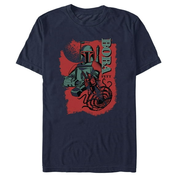 Men's Star Wars Sarlacc Escape Graphic Tee Navy Blue Small