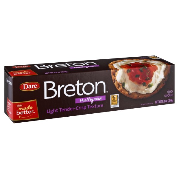 Dare Breton Multigrain Crackers, 8.8 oz