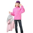 thumbnail image 4 of Uccdo Boys Girls Hooded Windbreaker Rain Jackets With Detachable Fleece Sweatshirts, Kids 2-in-1 Warm Fleece Lined Parka Coats Raincoats 3-13Y, 4 of 7
