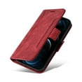 thumbnail image 4 of TECH CIRCLE for iPhone 12 Pro/12 6.1 inch Case,Luxury PU Leather Soft TPU Full Body Protection Magnetic Flip Holder Wallet Card Slots with Wrist Strap Shockproof Cover.For iPhone 12 Pro / 12 6.1",Red, 4 of 11