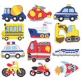 thumbnail image 1 of 12pcs Transport Diamond Painting Stickers for Kids, DIY Kit, Children's Painting Kit One Size for Adults, 1 of 5