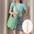 thumbnail image 2 of Bolsos de hombro de mujer Salvador bolso de punto gran capacidad, 2 of 9