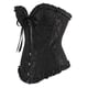 thumbnail image 3 of Plus Size Women's Lace Up Corset Top Overbust Body Shaper, 3 of 5