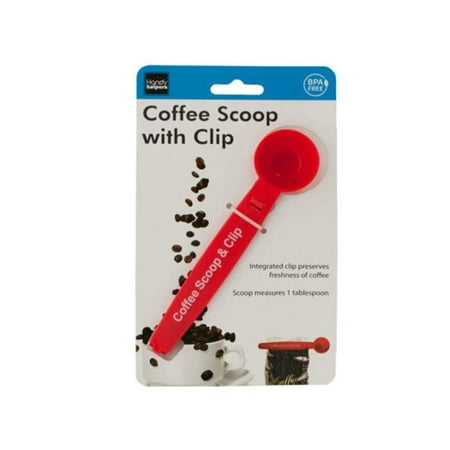

Kole Imports HH415-32 Coffee Scoop with Bag Clip - Pack of 32