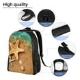 thumbnail image 5 of Haiem Starfish And Seashell 1 Backpack - Stylish and Durable 15-inch Laptop Backpack with Waterproof Oxford Fabric, 5 of 7