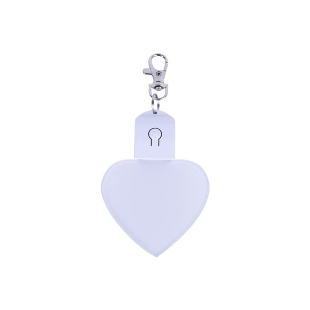 Luz nocturna LED portátil en forma de corazón, lámpara colgante recargable por USB, ideal para el bolso, acampadas, senderismo y paseos