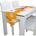 thumbnail image 3 of SKYSONIC Rectangle Cute Snowmen Snowflakes Printed Table Runner 13x90in for Wedding Birthday Holiday, 3 of 5
