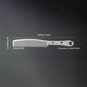 thumbnail image 3 of 304 Stainless Steel Anti-Static Wood Texture Hair Comb - Fine Cut Wide Teeth for Men & Women, 3 of 4
