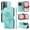 Green, variant on Flip Phone Case for OPPO Realme Note 70, Kickstand and 3 Card Slots, Shockproof and Scratch Resistant, Red