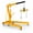 Yellow Folding Engine Hoist, variant on 2 Ton Engine Hoist, Cherry Picker for Garages Workshops and Factories, Adjustable Boom Cherry Picker Engine Hoist with Steel Universal Casters